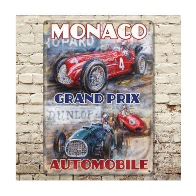 photo Plaque Vintage Metal 30 X 40 Monaco